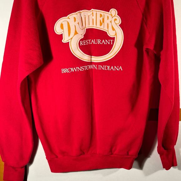 Vintage Druther’s Restaurant Brownstown Indiana IN Crewneck Sweater XL USA - Picture 8 of 9